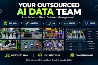 be your outsource data annotation team and manage your ai training data pipeline