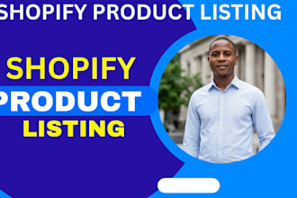 do shopify listing and shopify product upload