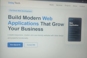build python full stack web application