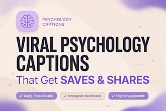 write psychology based viral instagram captions