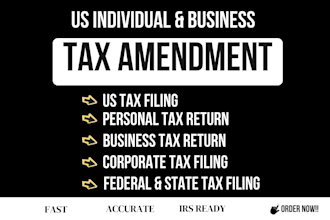 correct mistakes and amend US individual federal and state tax returns