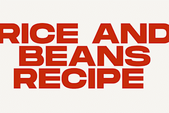 write rice and beans recipe