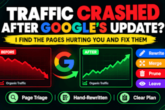 find why ai written pages lost google traffic and rewrite the worst ones