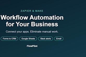 automate your business with zapier and make workflows
