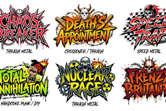 do thrash metal, crossover, speed metal and punk logo