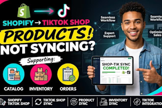 connect shopify to tiktok shop and fix product sync issues
