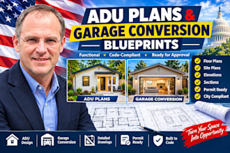 design professional adu plans and garage conversion blueprints