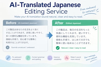 make ai translated japanese sound natural