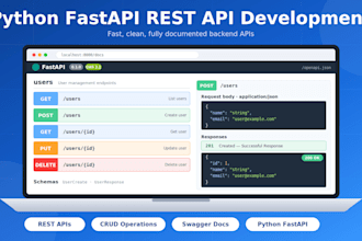 develop python fastapi rest apis and backend