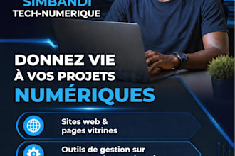 je vais créer un site web sur mesure et responsive