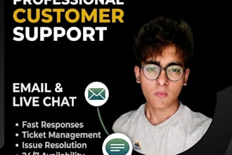 provide professional email and live chat support