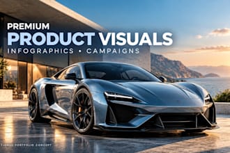 create premium product visuals and infographics
