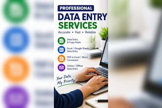 do accurate data entry and copy paste tasks