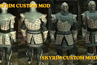create port custom skyrim se, ae mods with armor weapons characters