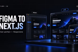 convert your figma design to a responsive nextjs landing page