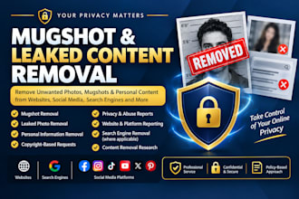 remove mugshots leaked photos and unwanted content online