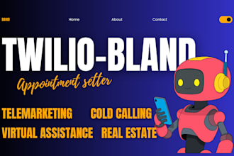 set up bland ai, twilio, ai voice agents appointment setting