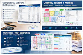 be your US gc estimator using planswift, bluebeam, buildertrend, and buzzbid