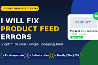 fix google merchant center product feed errors and disapprovals