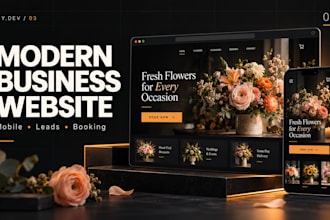create a modern website for your local or small business