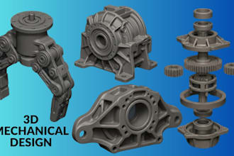 3d cad design, mechanical design, product modeling and industrial cad services