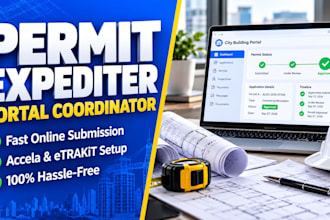 do online residential building permit expediting and portal coordination