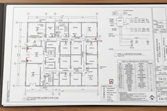 prepare nfpa 72 fire alarm permit drawings