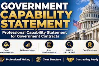 create capability statements for government contracts