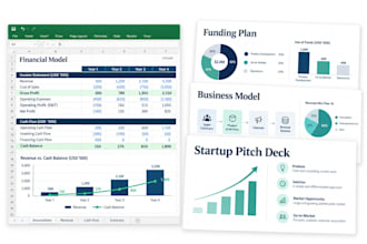 review your startup financial model and pitch deck for fundraising