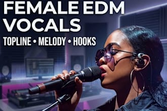 be your female singer, edm singer, vocalist and topline