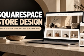 build squarespace online store design squarespace website redesign square online