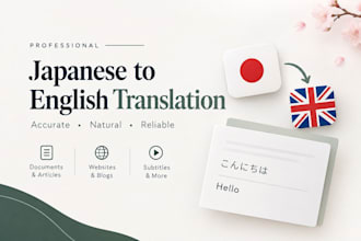professionally translate japanese to english