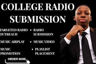 promote your music to college radio and online stations