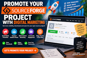 promote your sourceforge project with digital marketing