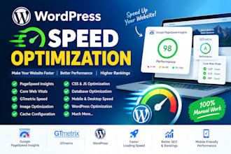 do wordpress speed optimization, page speed and core web