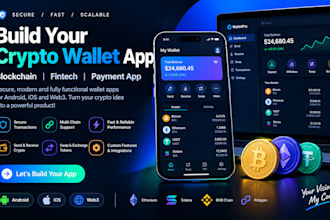 build crypto wallet app blockchain fintech payment app android ios web3 wallet