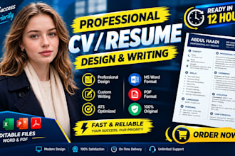 cv  resume maker and data entry in excel