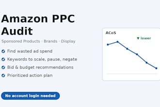 audit your amazon PPC campaigns and give a clear action plan