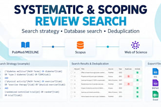 run your systematic or scoping review database search
