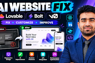 fix and improve lovable bolt v0 and ai generated websites