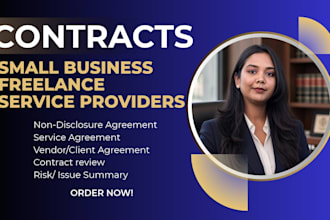 draft or review contracts, nda or service agreement