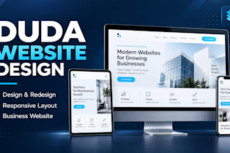 design or redesign your professional duda website