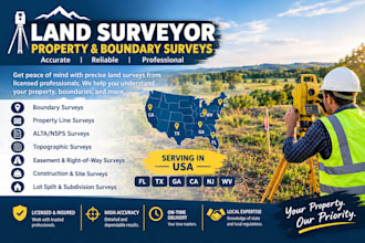 usa fl tx ga ca nj wg land surveyor property and boundary surveys