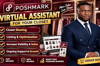 be your poshmark virtual assistant for listing and growth