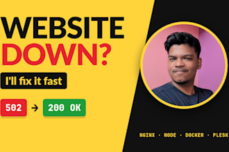 fix your website down, 502 bad gateway and 500 server errors