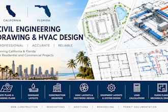 california florida civil engineering drawing hvac design and seal