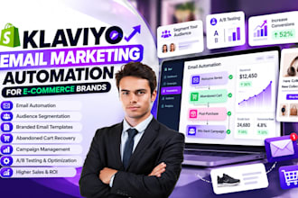 be your klaviyo virtual assistant, email automation and klaviyo audit