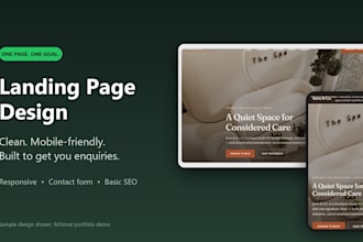 design a mobile friendly landing page for your business