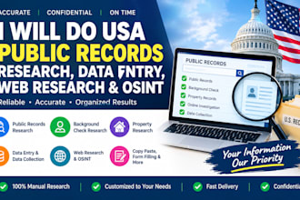 manually create USA public records for you