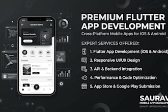 build, fix, or upgrade your cross platform flutter mobile app